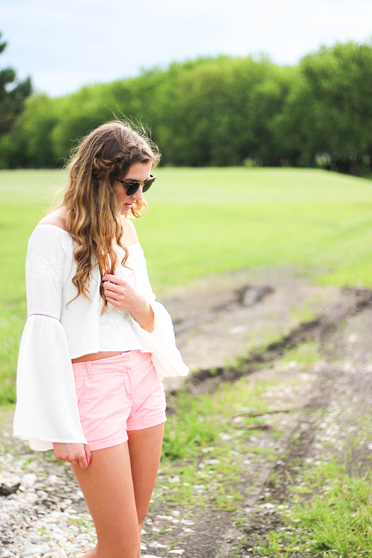 Summer Off The Shoulder Top OOTD dailydoseofcharm.com Daily Dose of Charm by Lauren Lindmark