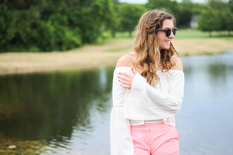 Summer Off The Shoulder Top OOTD dailydoseofcharm.com Daily Dose of Charm by Lauren Lindmark