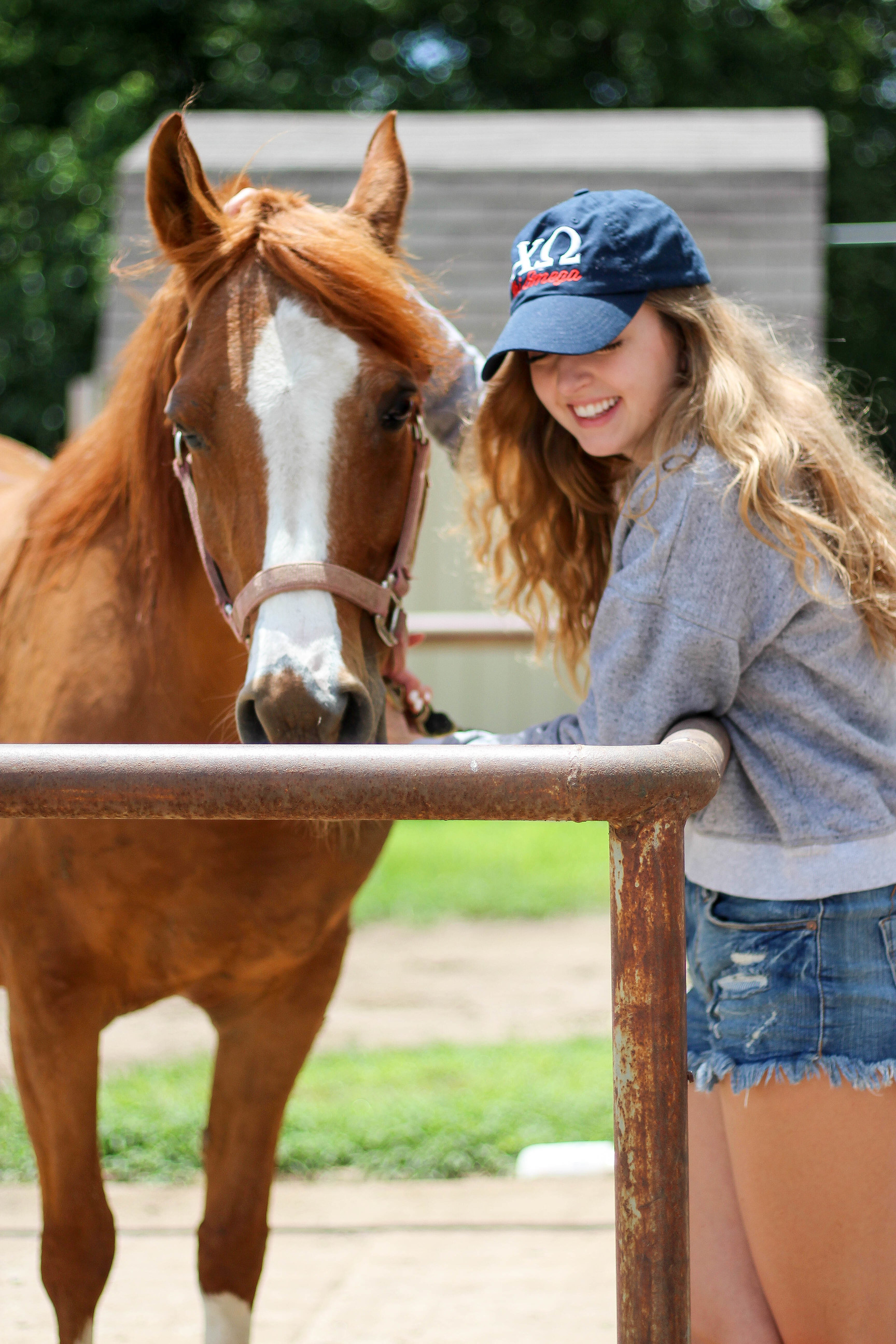 Horse back riding, horse and girl, horses, sorority hat, barn outfit, by lauren lindmark on daily dose of charm