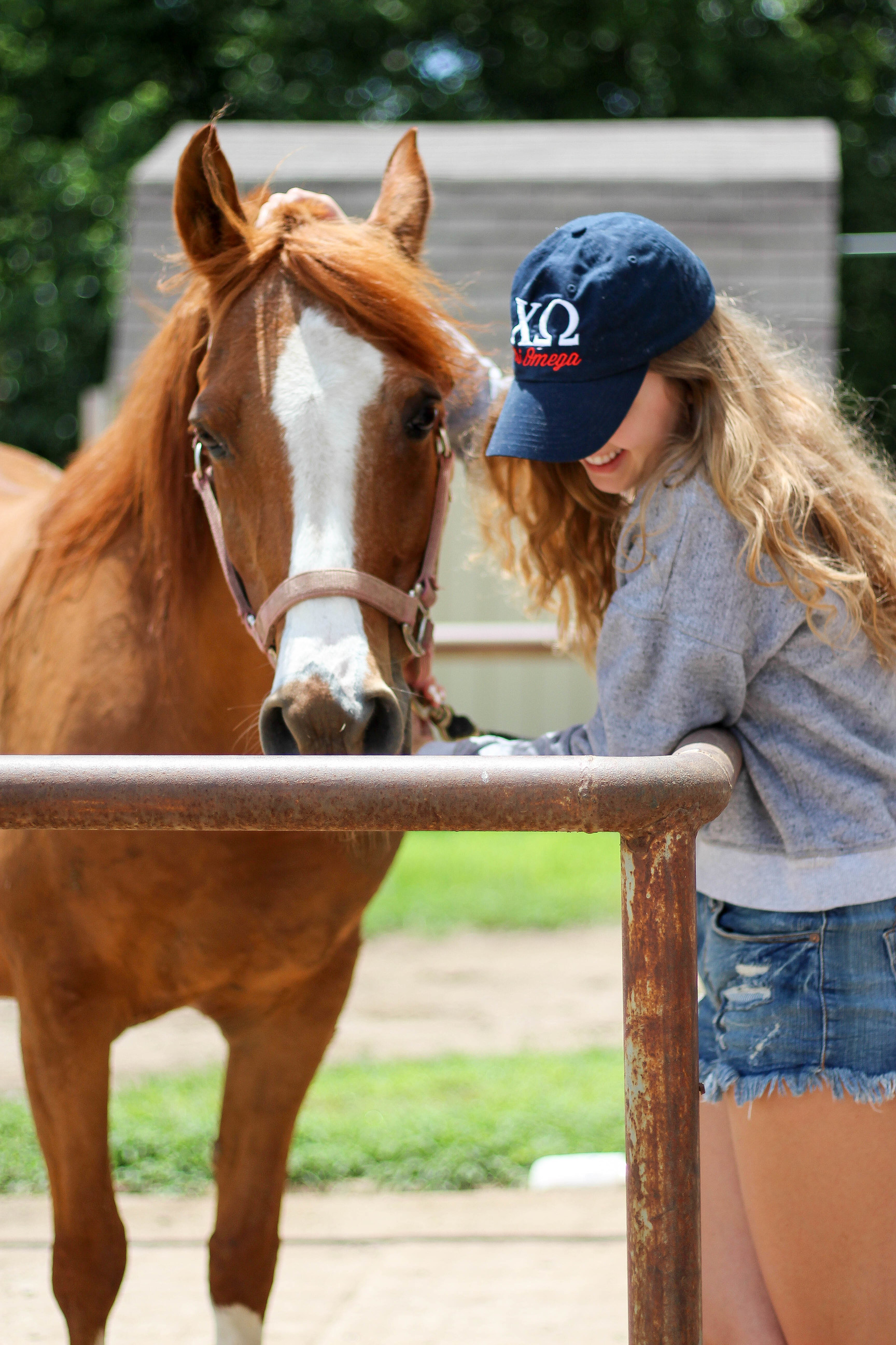 Horse back riding, horse and girl, horses, sorority hat, barn outfit, by lauren lindmark on daily dose of charm