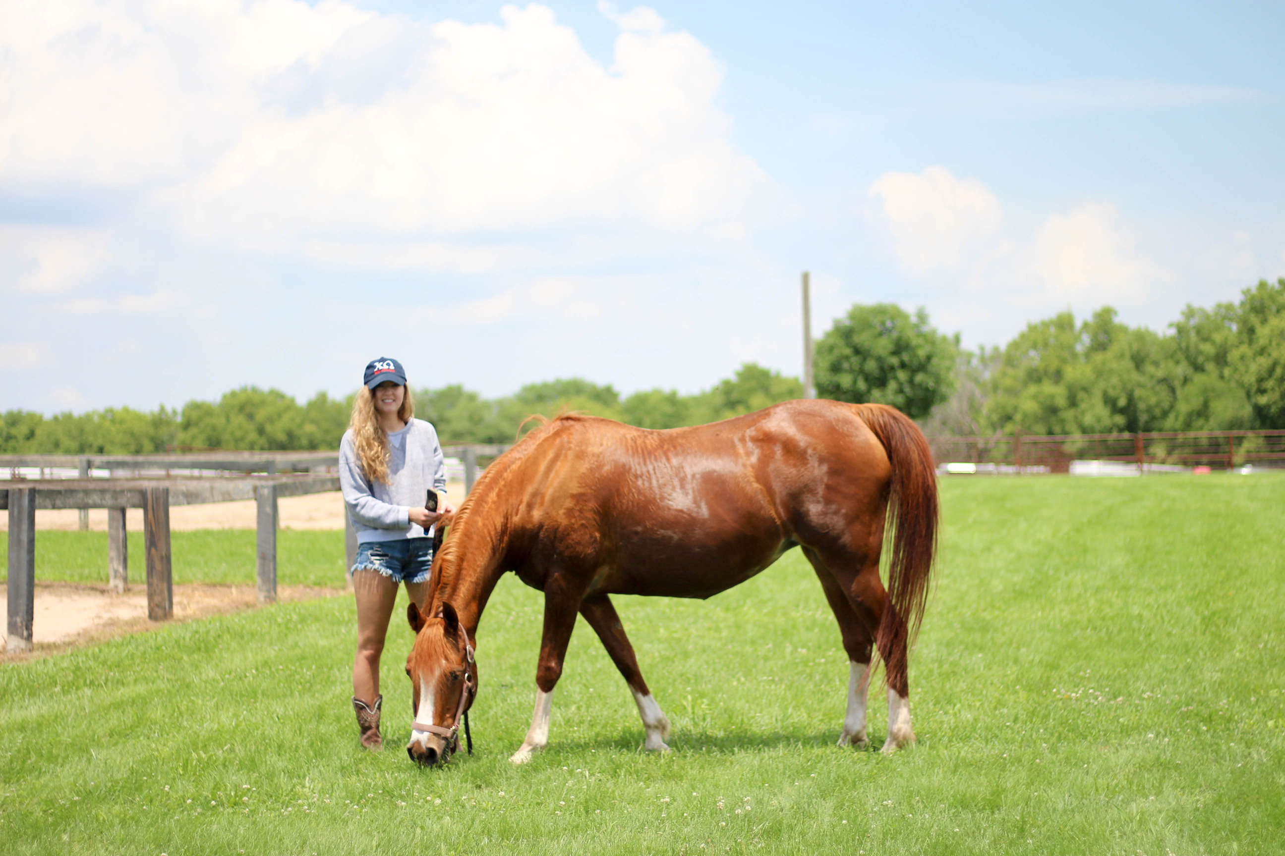 Horse back riding, horse and girl, horses, sorority hat, barn outfit, by lauren lindmark on daily dose of charm