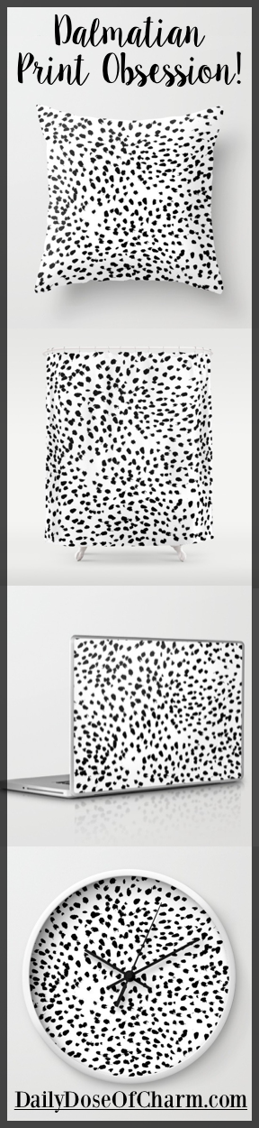 Dalmatian print obsession by Lauren Lindmark on Daily Dose of Charm