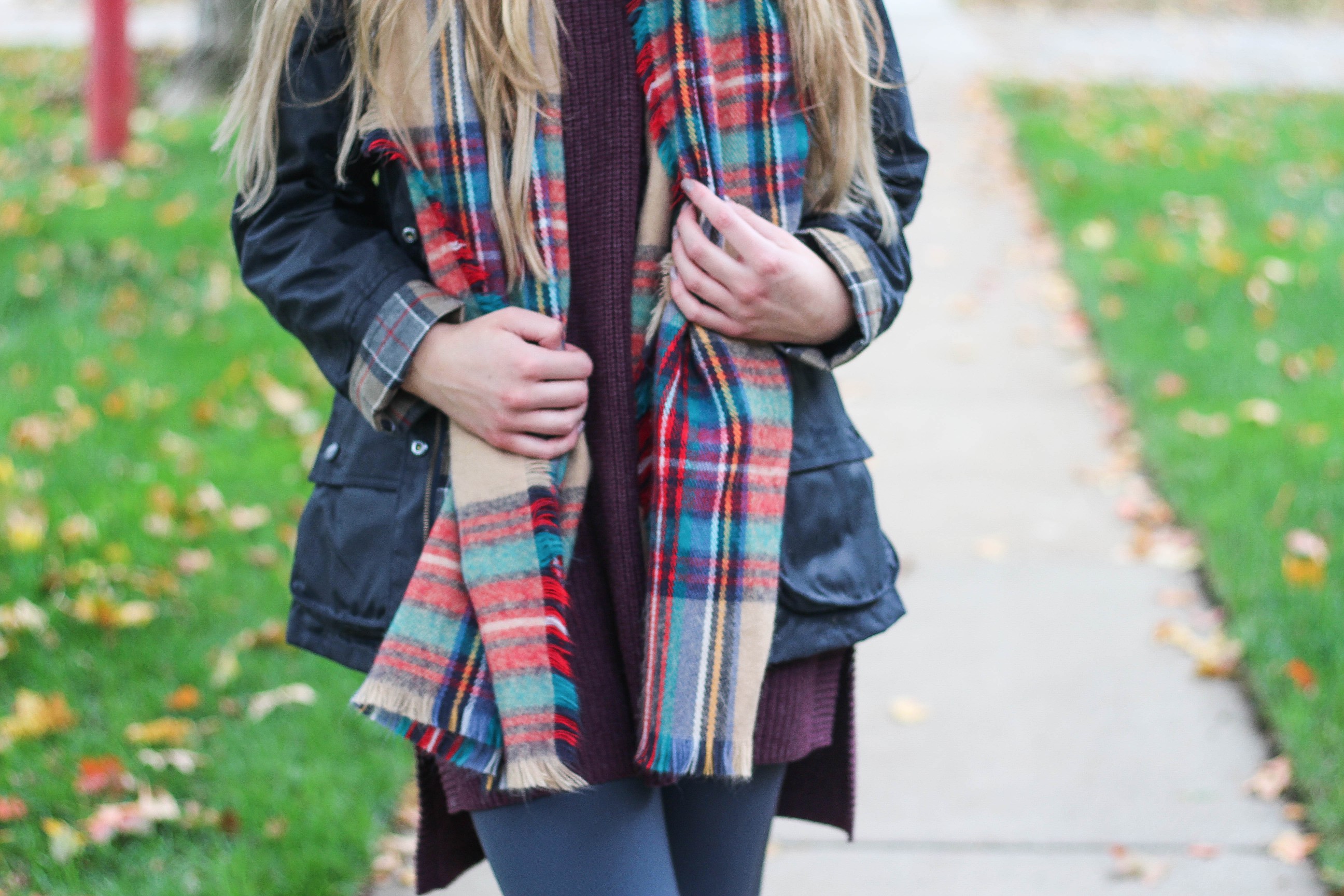 Barbour coats and blanket scarves are perfect for fall, see it on the blog daily dose of charm by lauren lindmark dailydoseofcharm.com