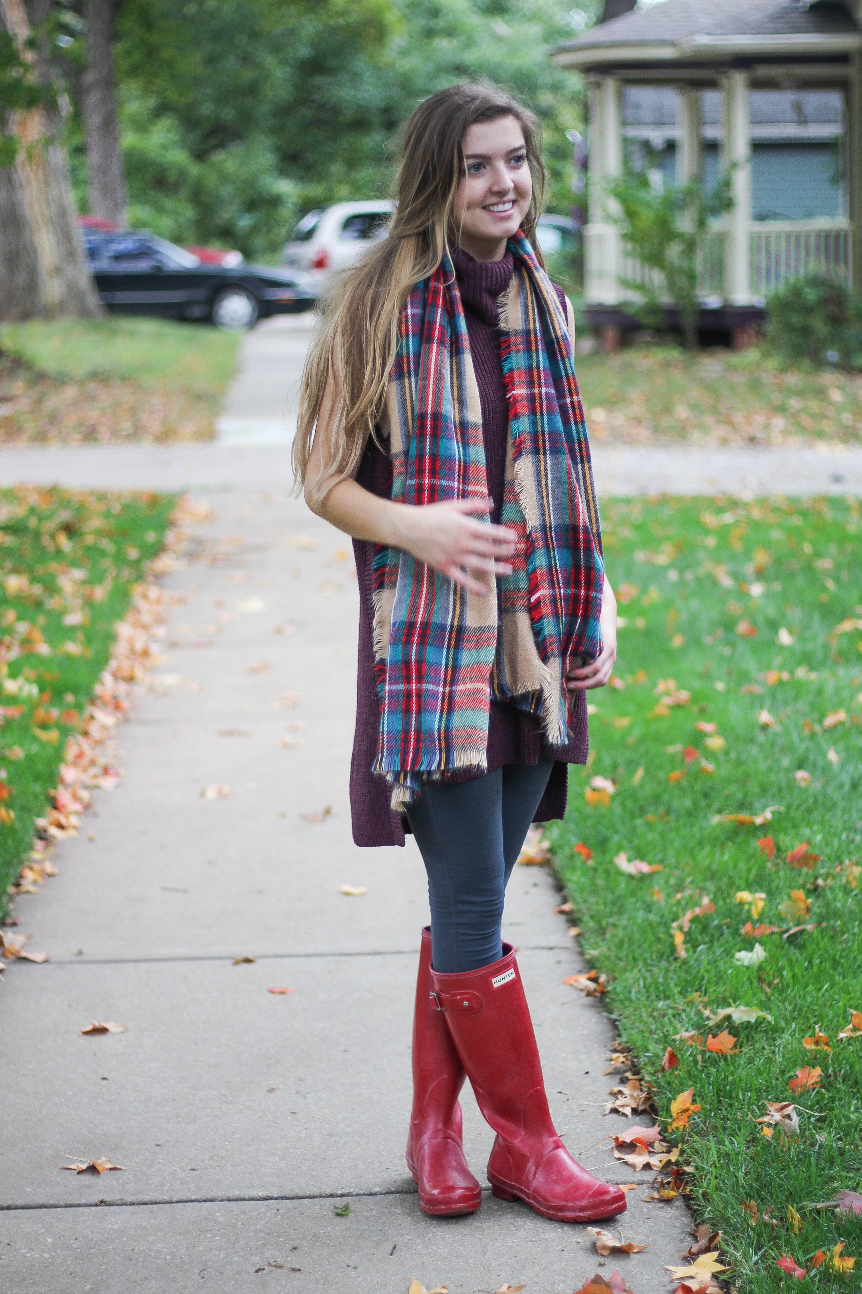 Messy Hair, Barbour, & Sweater Dresses | OOTD – Lauren Emily Wiltse