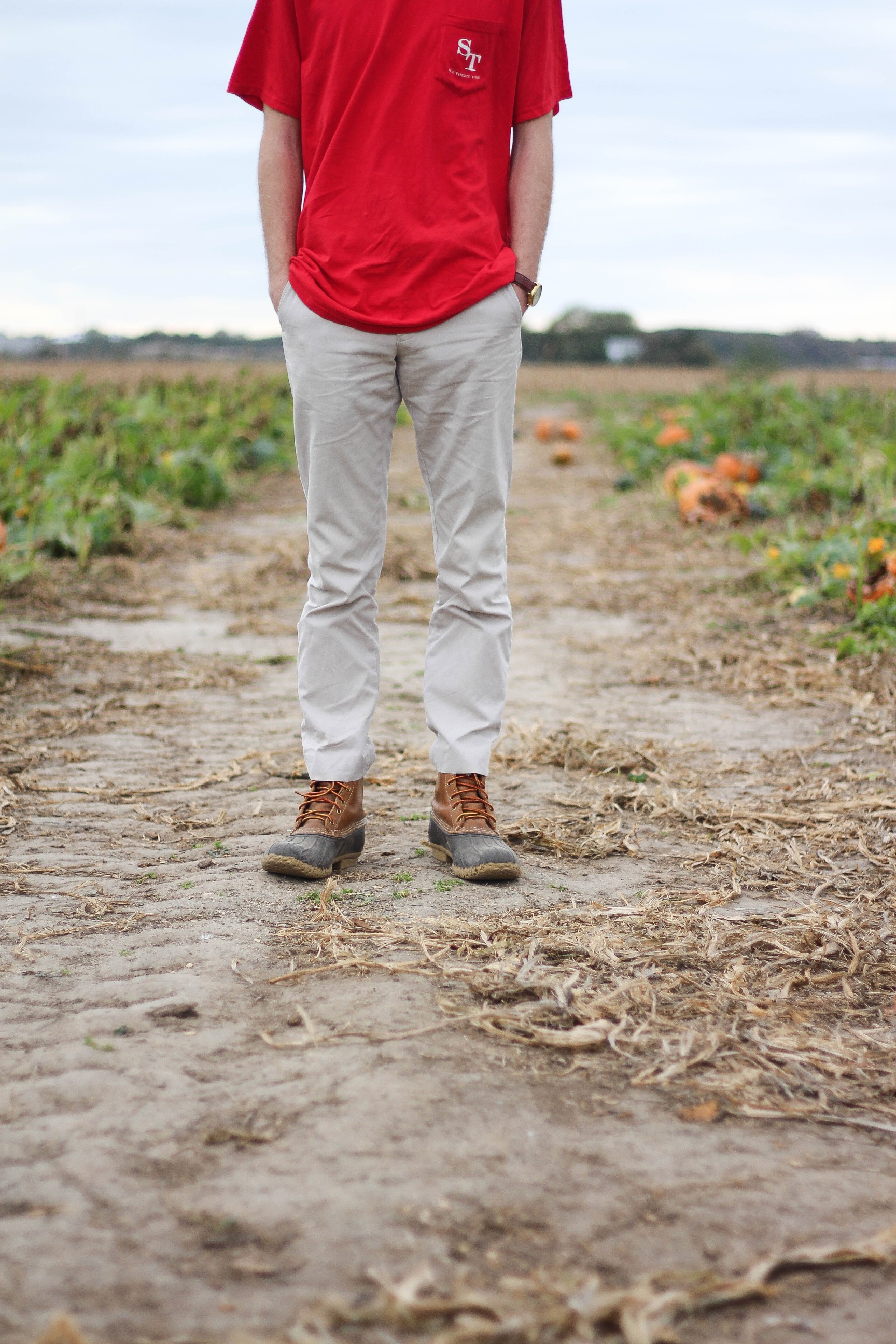 Fall pumpkin patch outfit LL bean boots southern tide by Lauren Lindmark on Daily Dose of Charm dailydoseofcharm.com