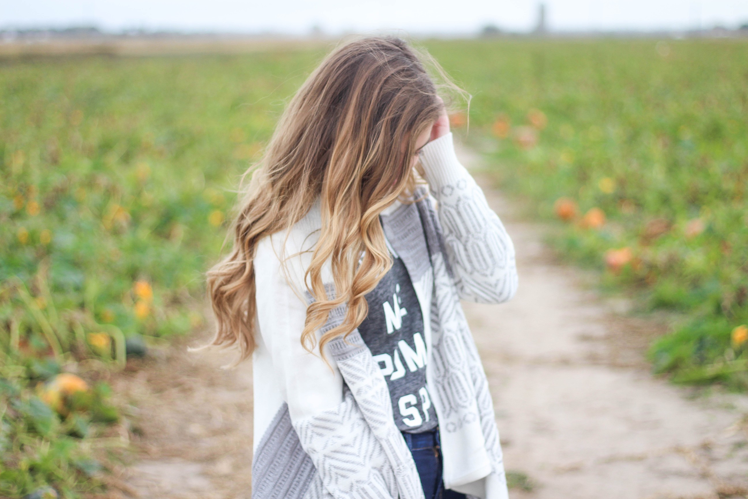 Fall pumpkin patch outfit LL bean boots southern tide by Lauren Lindmark on Daily Dose of Charm dailydoseofcharm.com