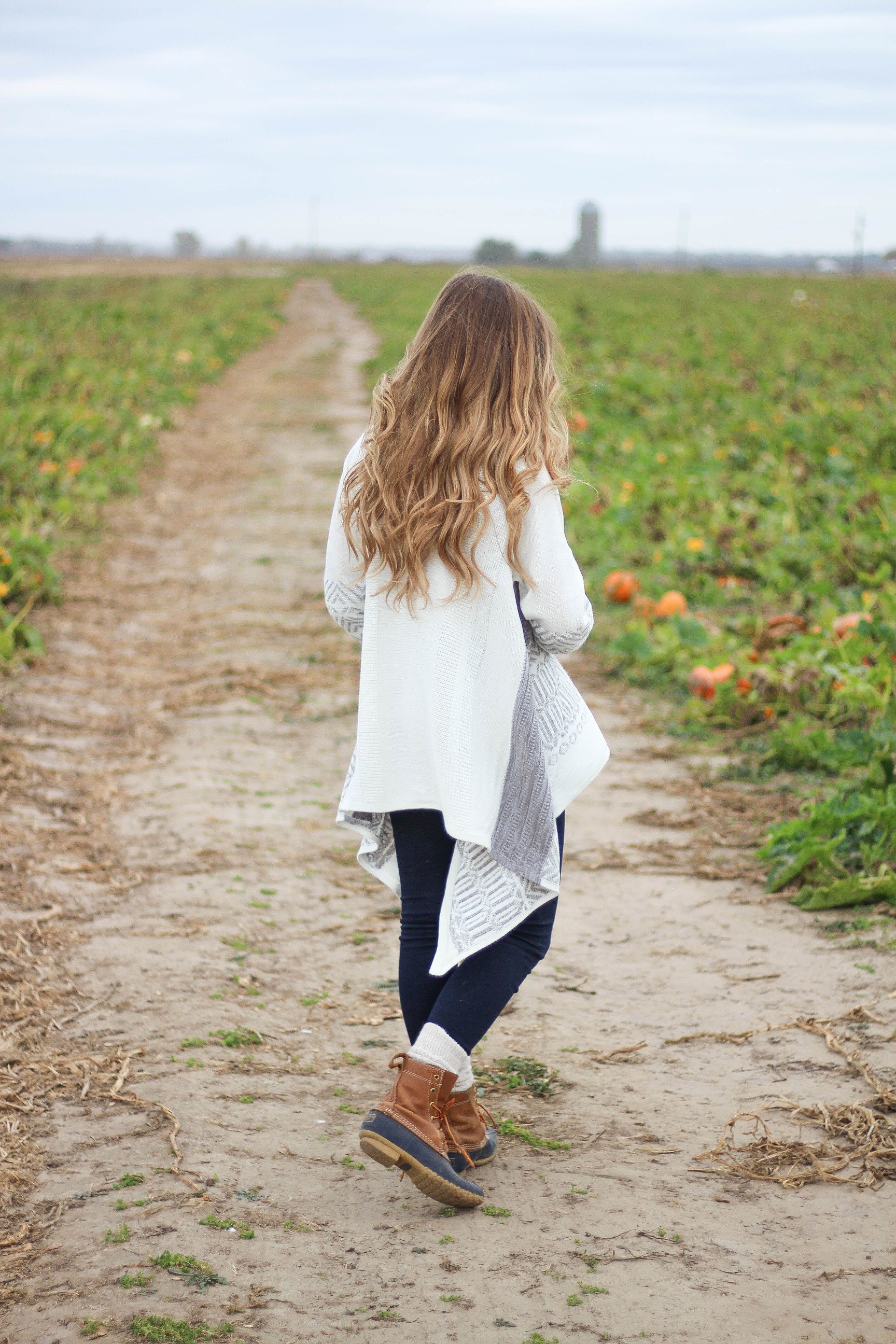 Fall pumpkin patch outfit LL bean boots southern tide by Lauren Lindmark on Daily Dose of Charm dailydoseofcharm.com