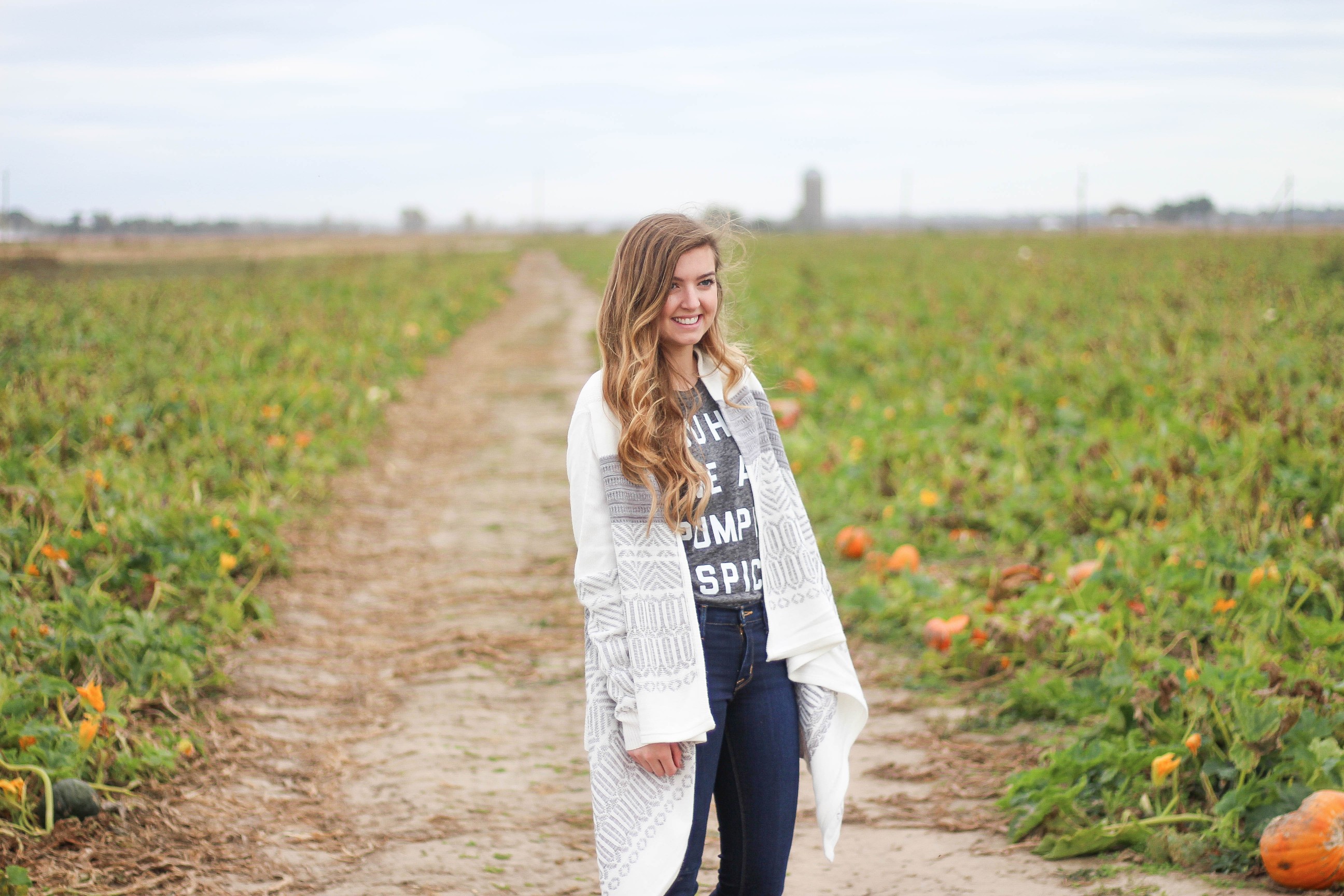 Fall pumpkin patch outfit LL bean boots southern tide by Lauren Lindmark on Daily Dose of Charm dailydoseofcharm.com