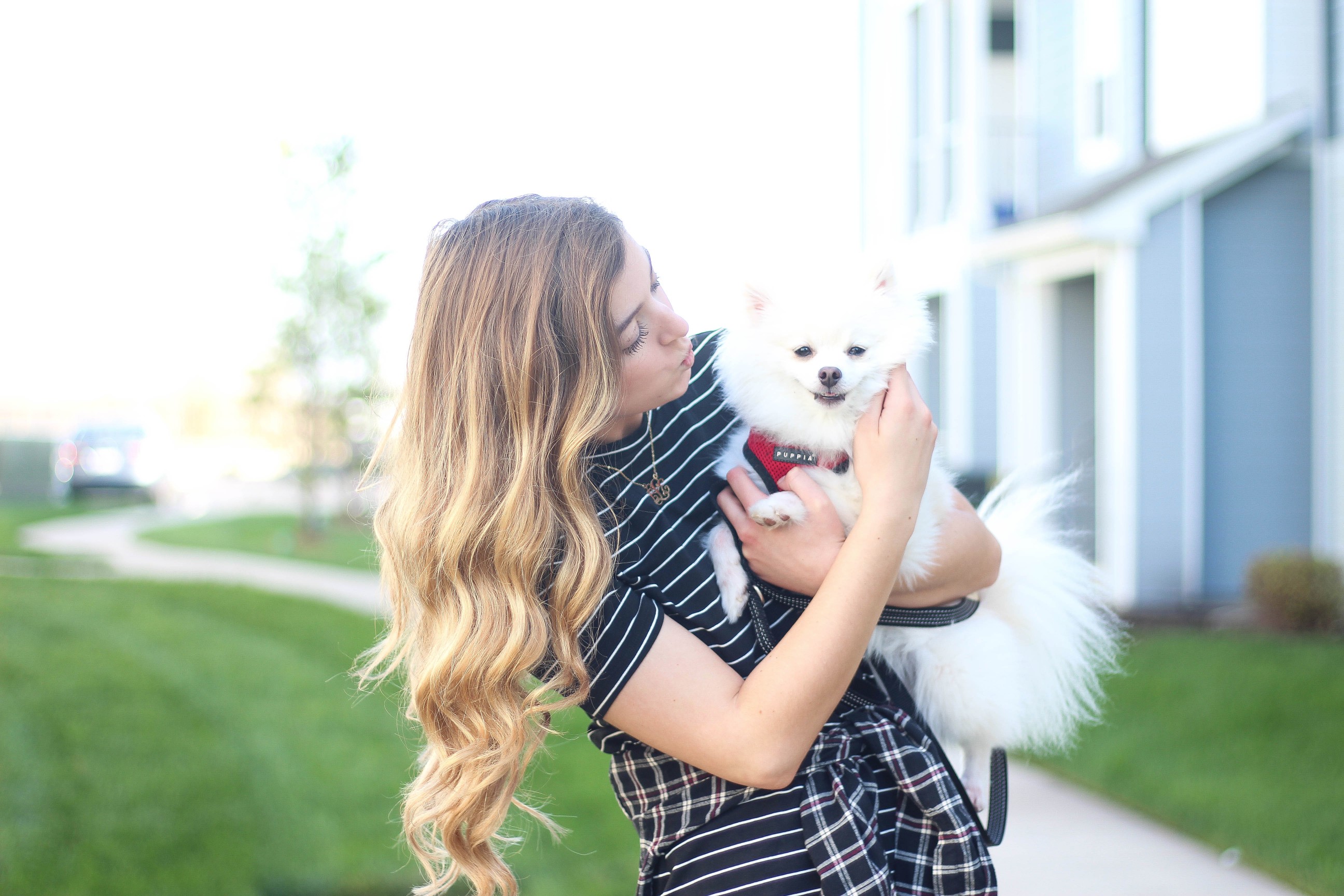 Flannel tied around a dress fall outfit on the blog dailydoseofcharm.com by Lauren Lindmark