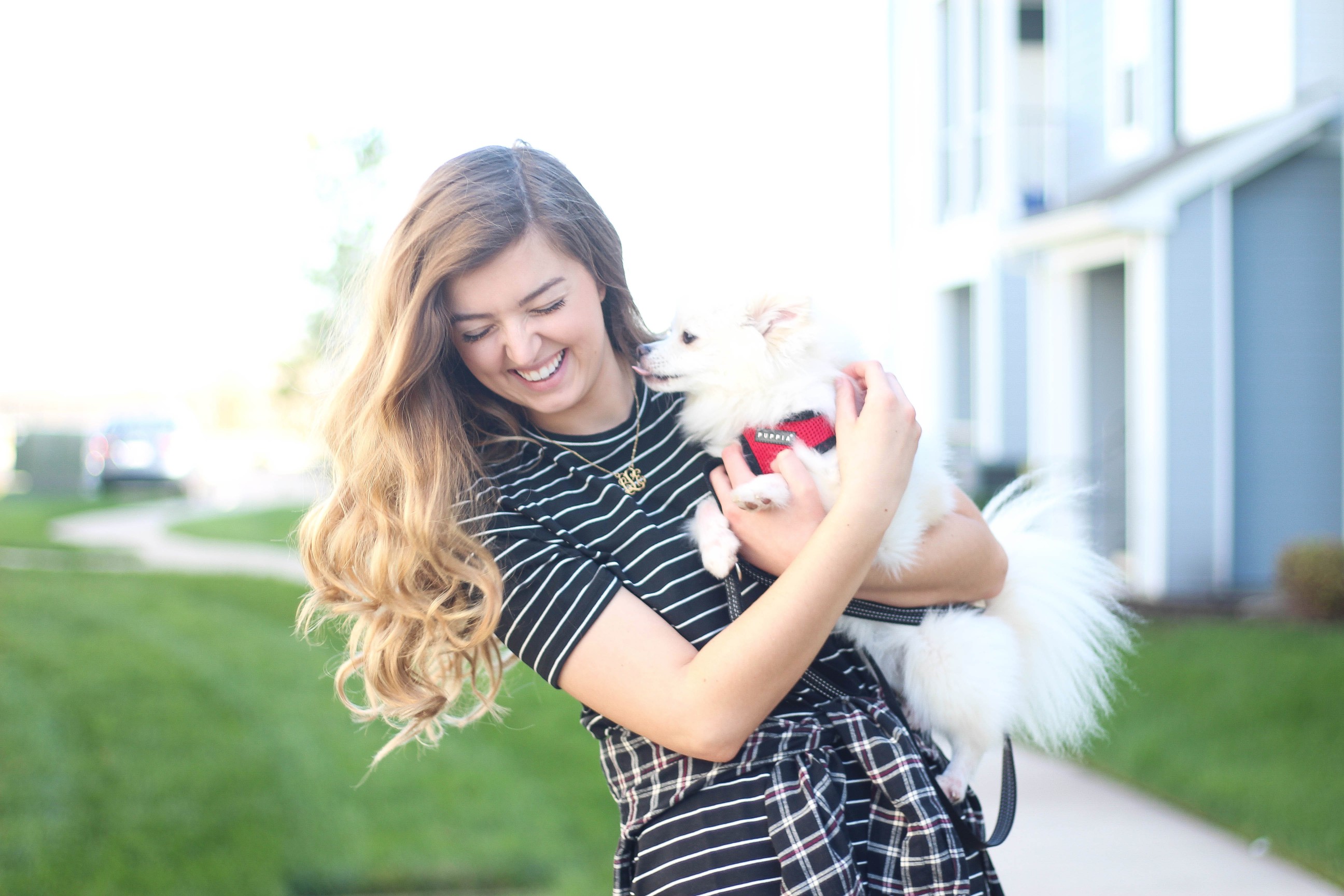 Flannel tied around a dress fall outfit on the blog dailydoseofcharm.com by Lauren Lindmark