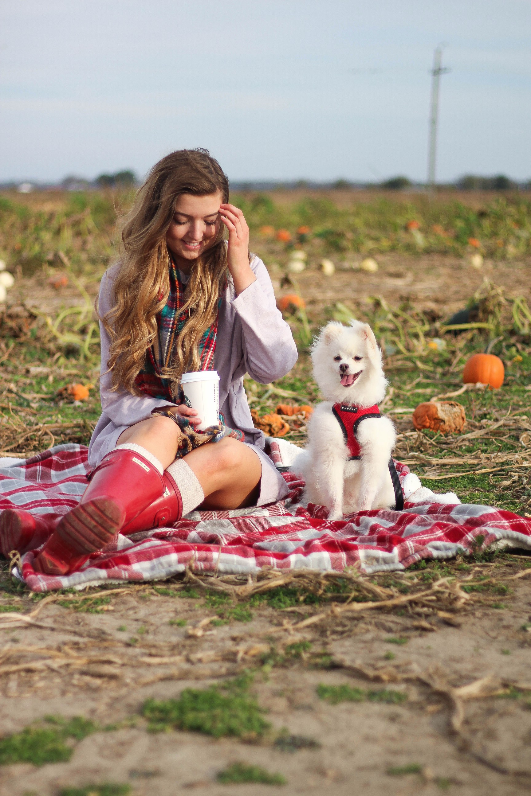 Pumpkin Patch OOTD and trying pumpkin spice foods (VIDEO) on daily dose of charm by lauren lindmark