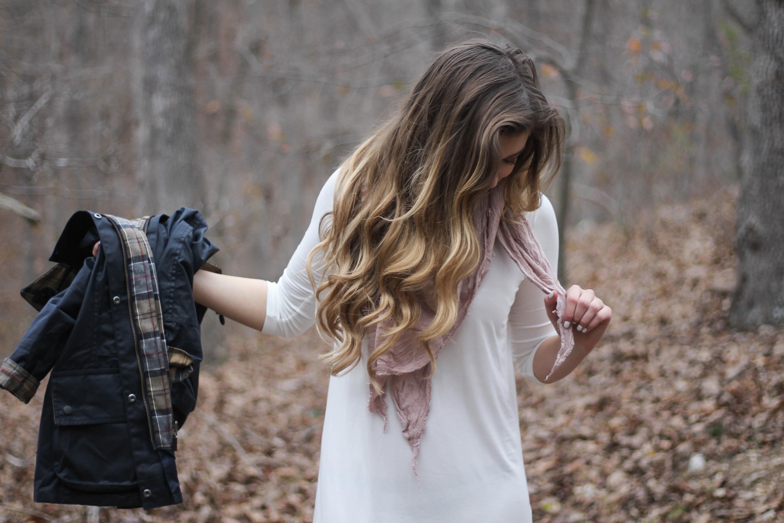 T-Shirt dress, scarf, Barbour coat, and Frye riding boots for the perfect fall or winter outfit! T-shirt dress from TObi, click the photo for details on daily dose of charm by laurenlindmark dailydoseofcharm.com