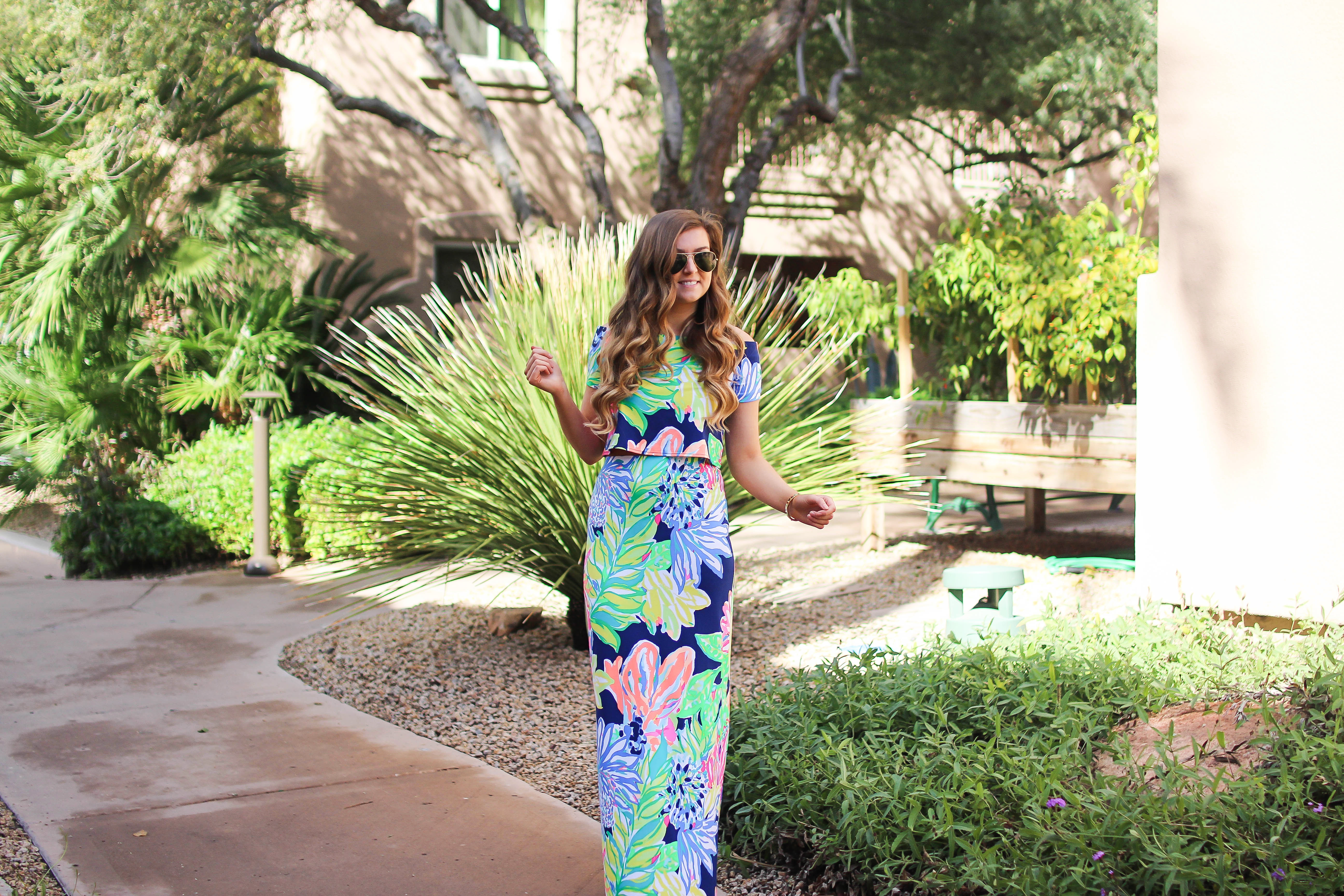 Lilly pulitzer clearance angela maxi dress