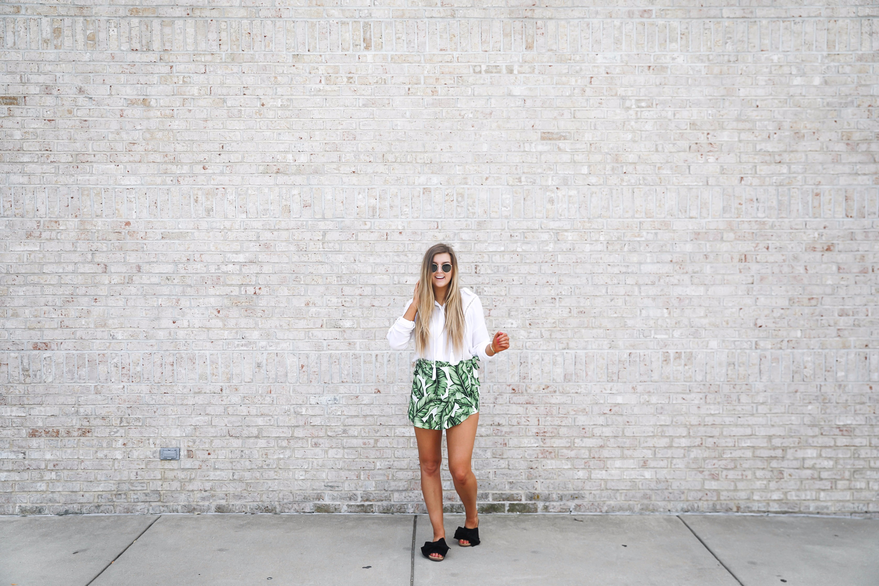 Palm Leaf Skort to Celebrate Summer