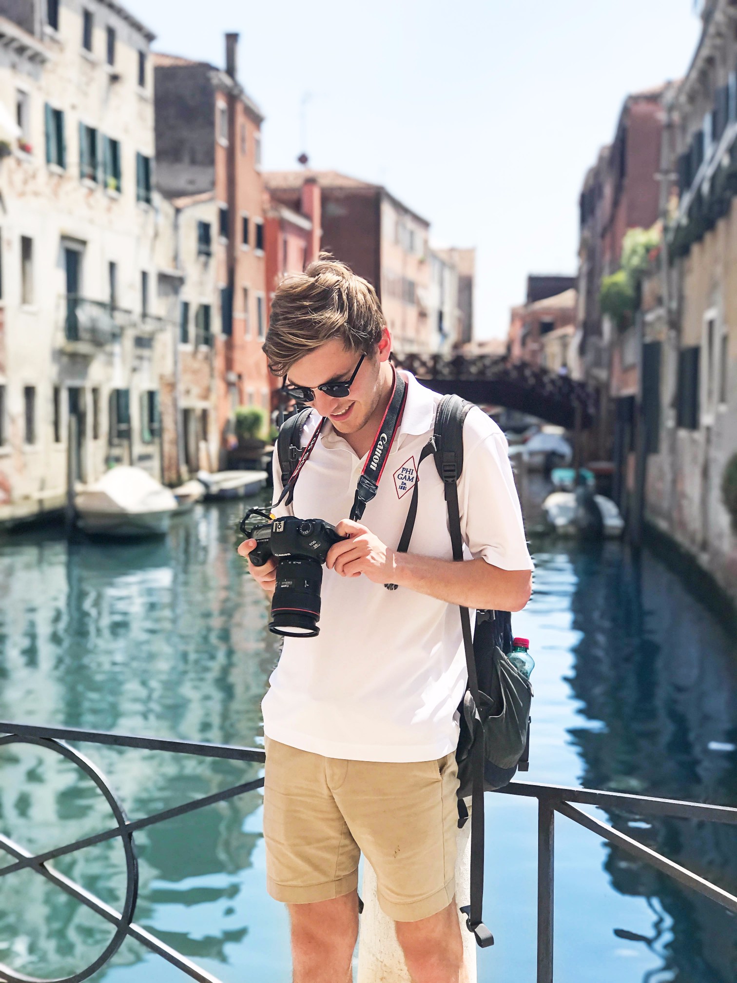 Venice, Italy trip and striped halter dress by lauren lindmark fashion blog daily dose of charm