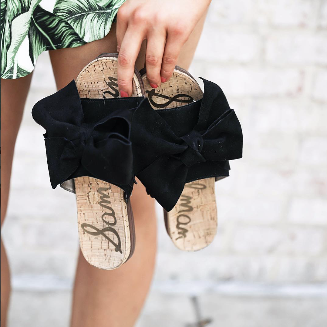 Sam Edelman lack bow sandals on June Instagram Roundup 2017 on fashion Instagram @dailydoseofcharm by fashion blogger daily dose of charm AKA lauren lindmark