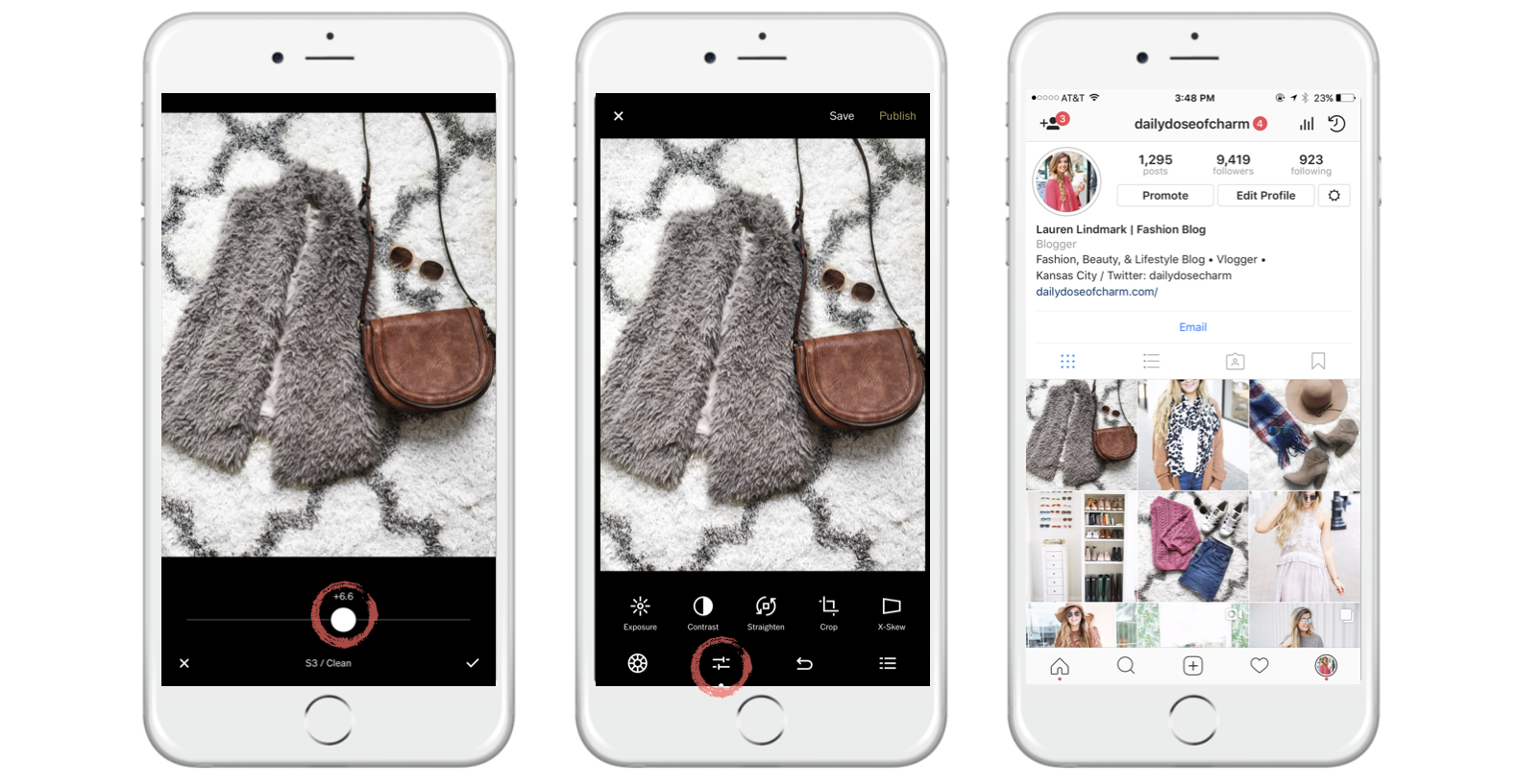 How I edit blog photos on my iphone for my blog and Instagram! Easy editing tips by fashion blogger daily dose of charm by lauren lindmark