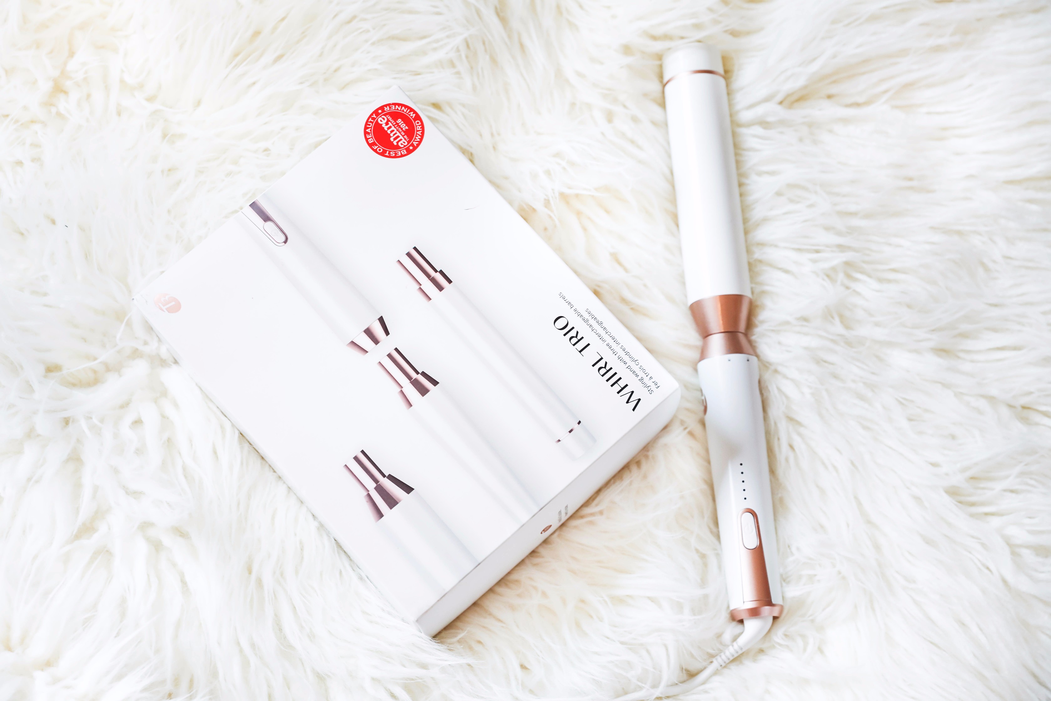 October beauty favorites! T3 curling iron 3 piece set! Beauty flatlay! Details on daily dose of charm by lauren lindmark