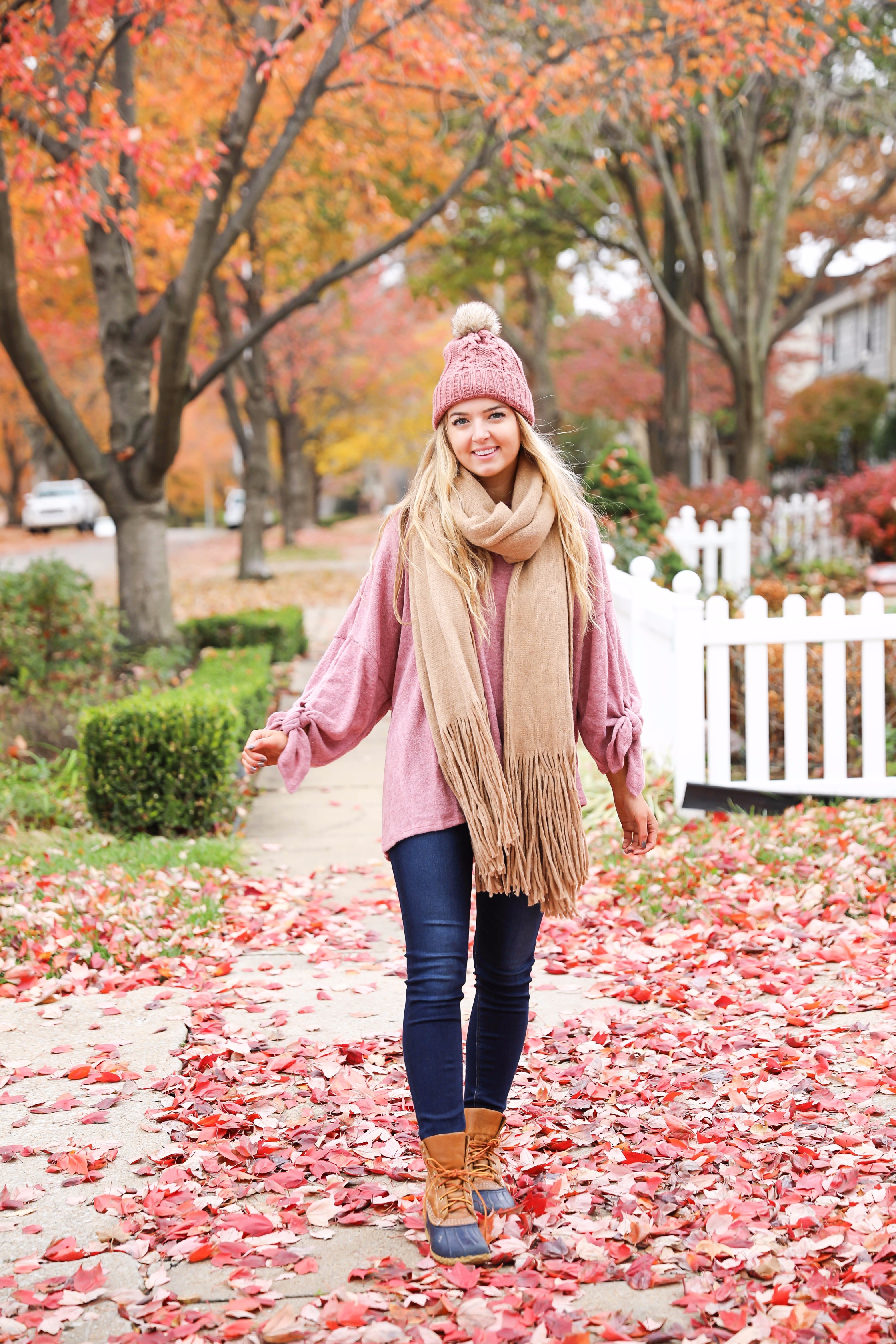 Pink Cozy Outfit + My Favorite Scarf