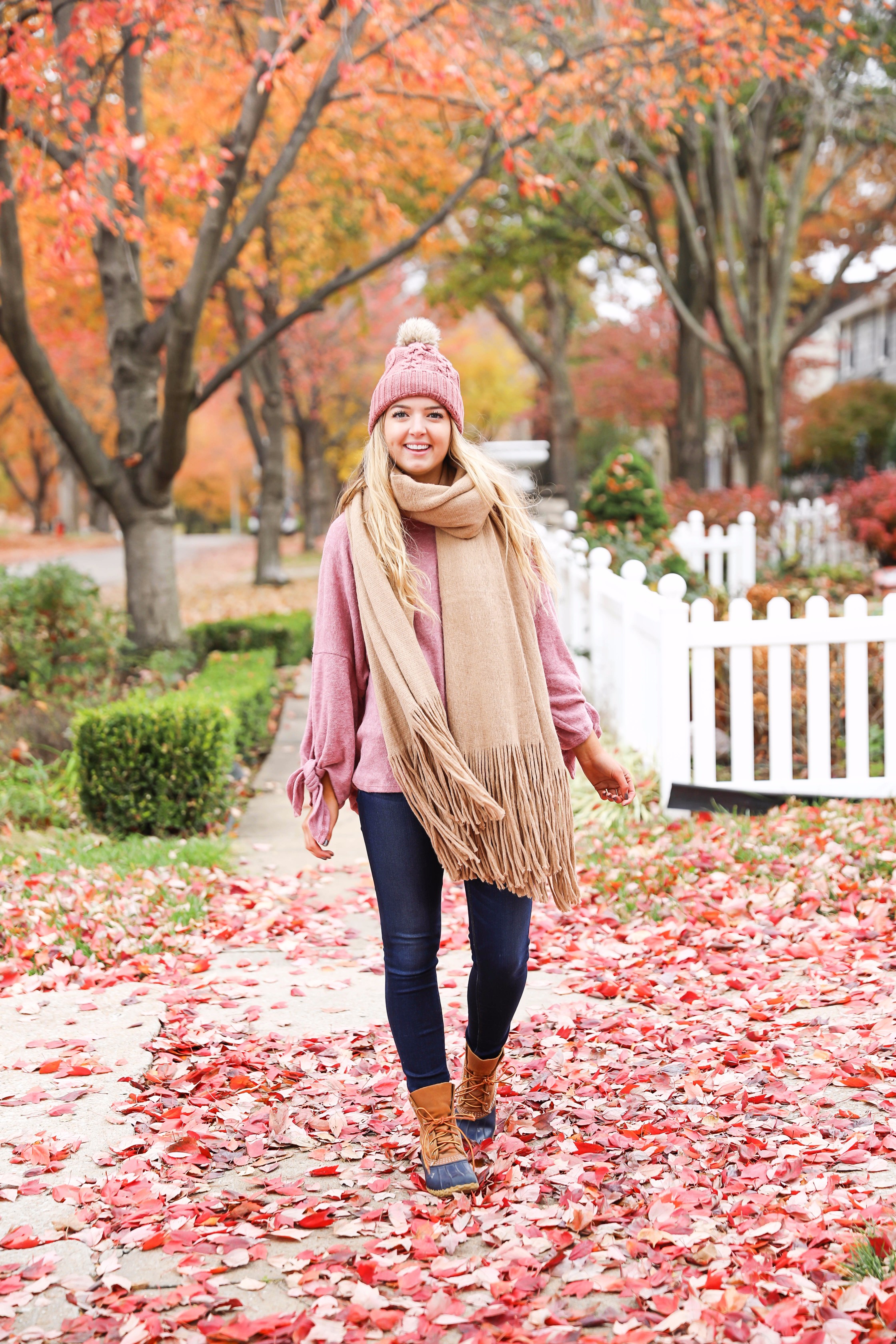 Pink Cozy Outfit + My Favorite Scarf