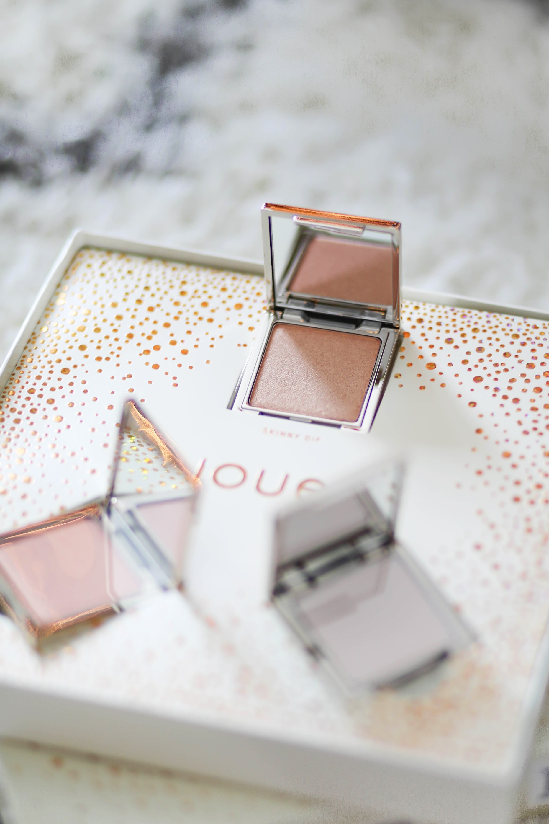 Citrine, Topaz & Rose Quartz Powder Highlighter Trio WHAT I GOT FOR CHRISTMAS 2017