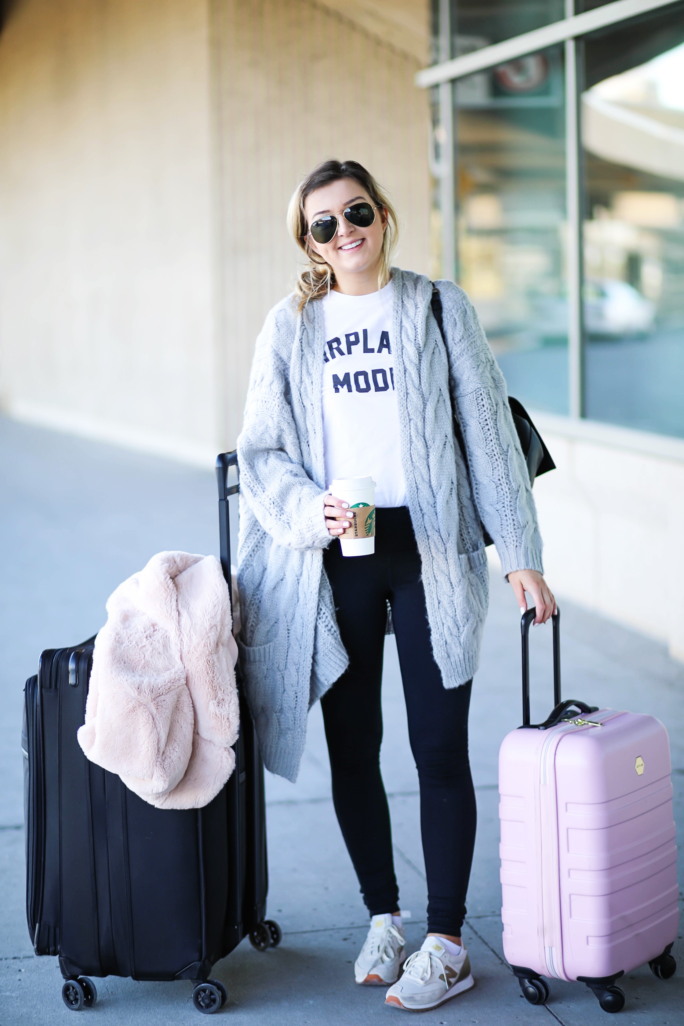 “Airplane Mode” Cute Airplane Outfits Travel OOTD + Ideas Lauren