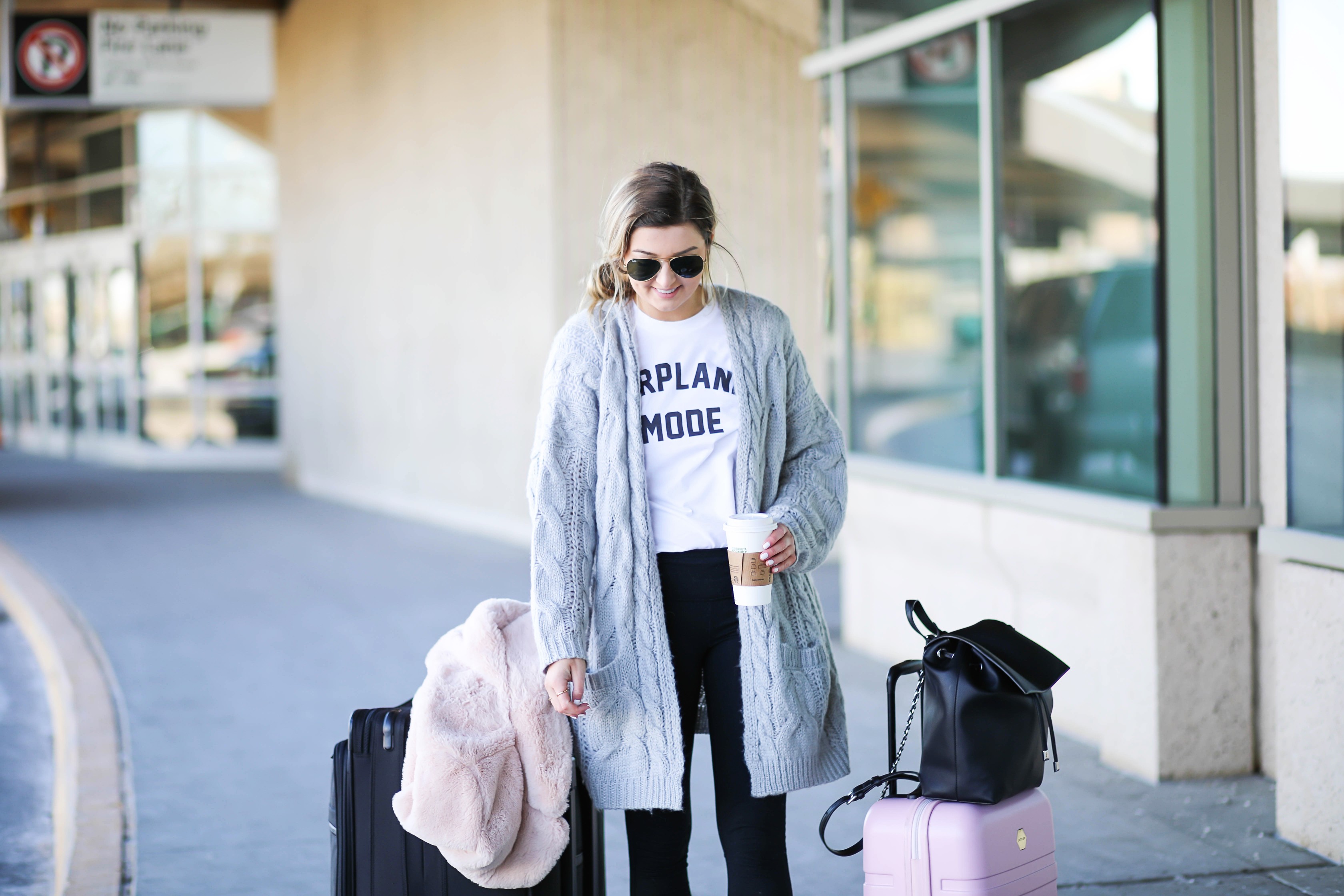 “Airplane Mode” Cute Airplane Outfits | Travel OOTD + Ideas – Lauren ...