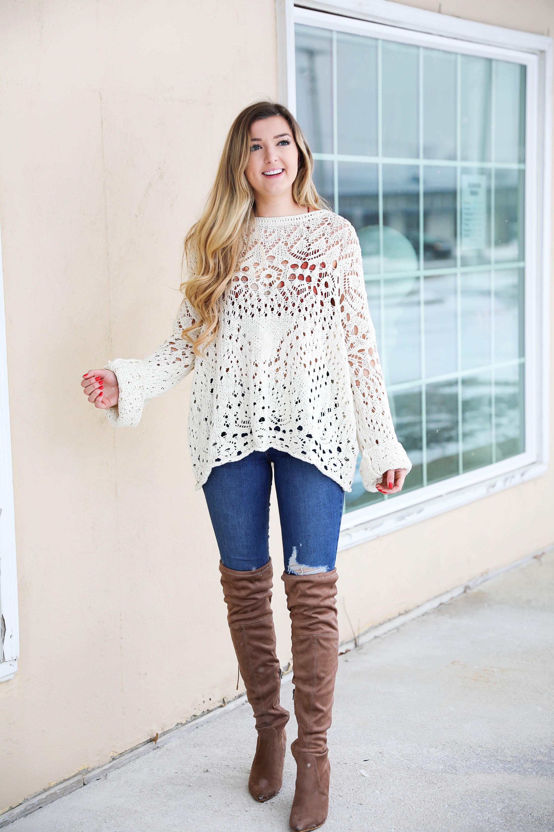 Crochet on sale sweater boots