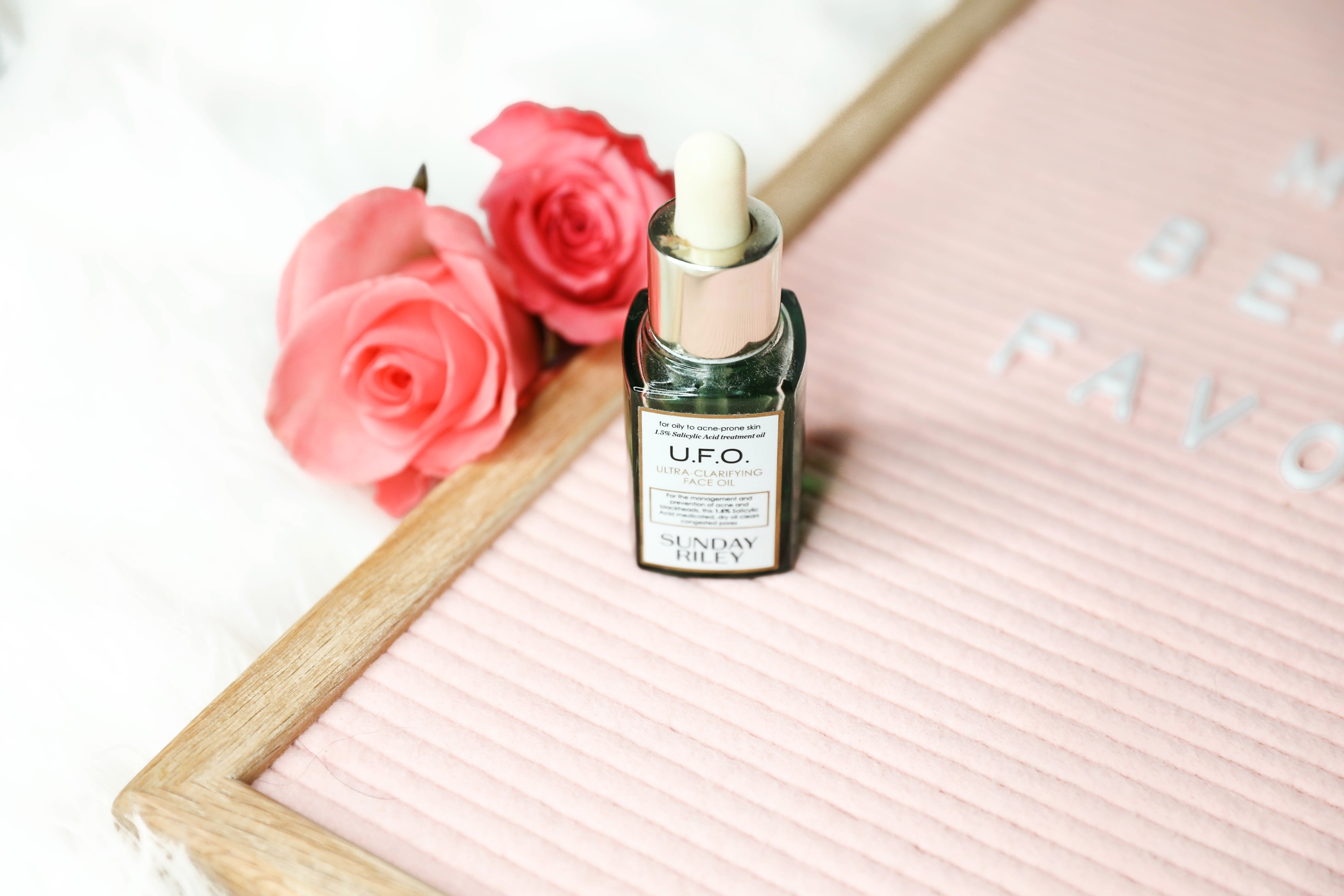 March beauty favorites ufo oil Sunday riley daily dose of charm by lauren lindmark