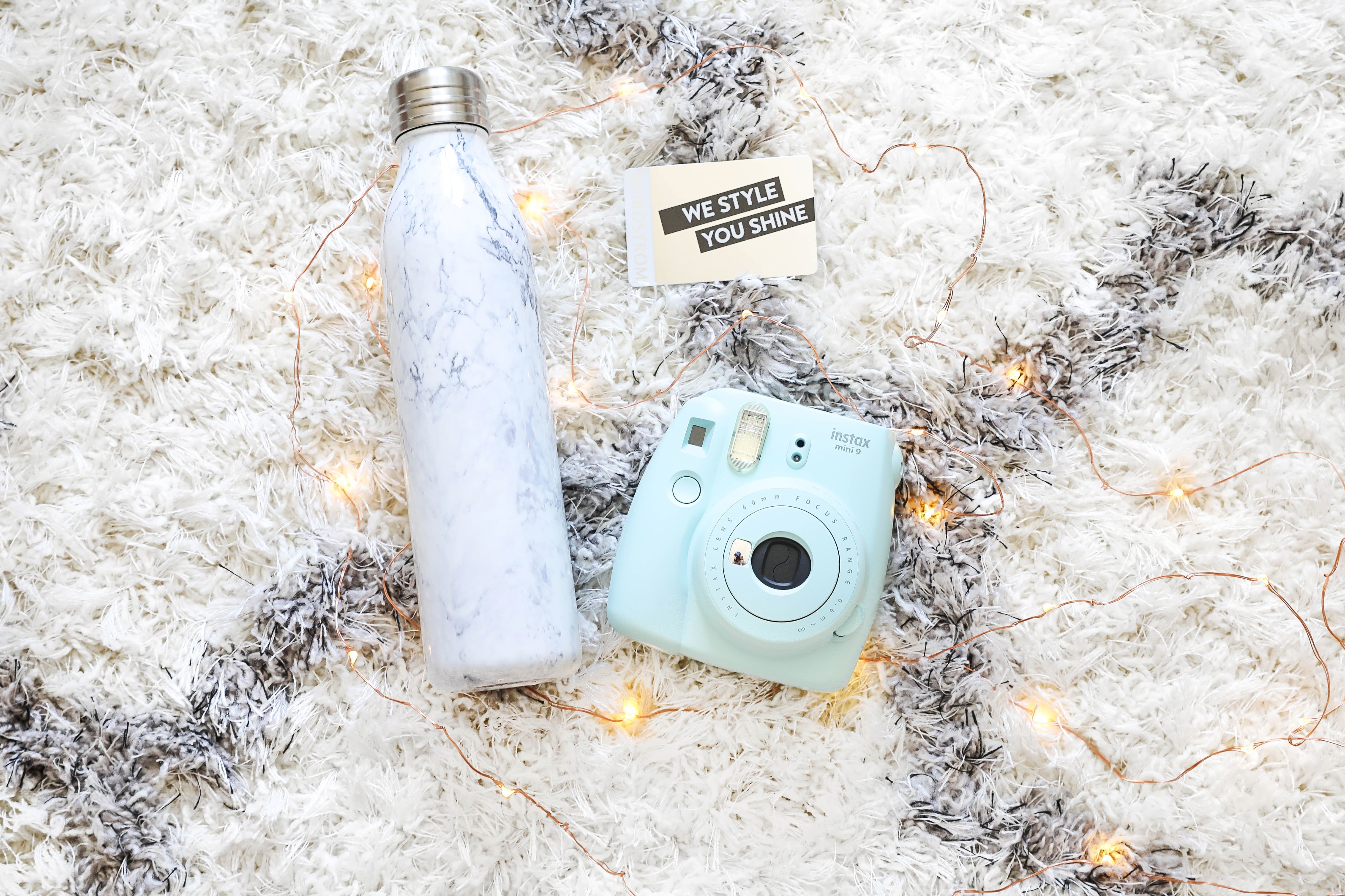 Nordstrom Anniversary Sale Giveaway! Giving away an $100 nordstrom giftcard, polariod camera, and marble waterbottle! Get ready for the sale with all these necessities! Details on fashion blog daily dose of charm by lauren lindmark