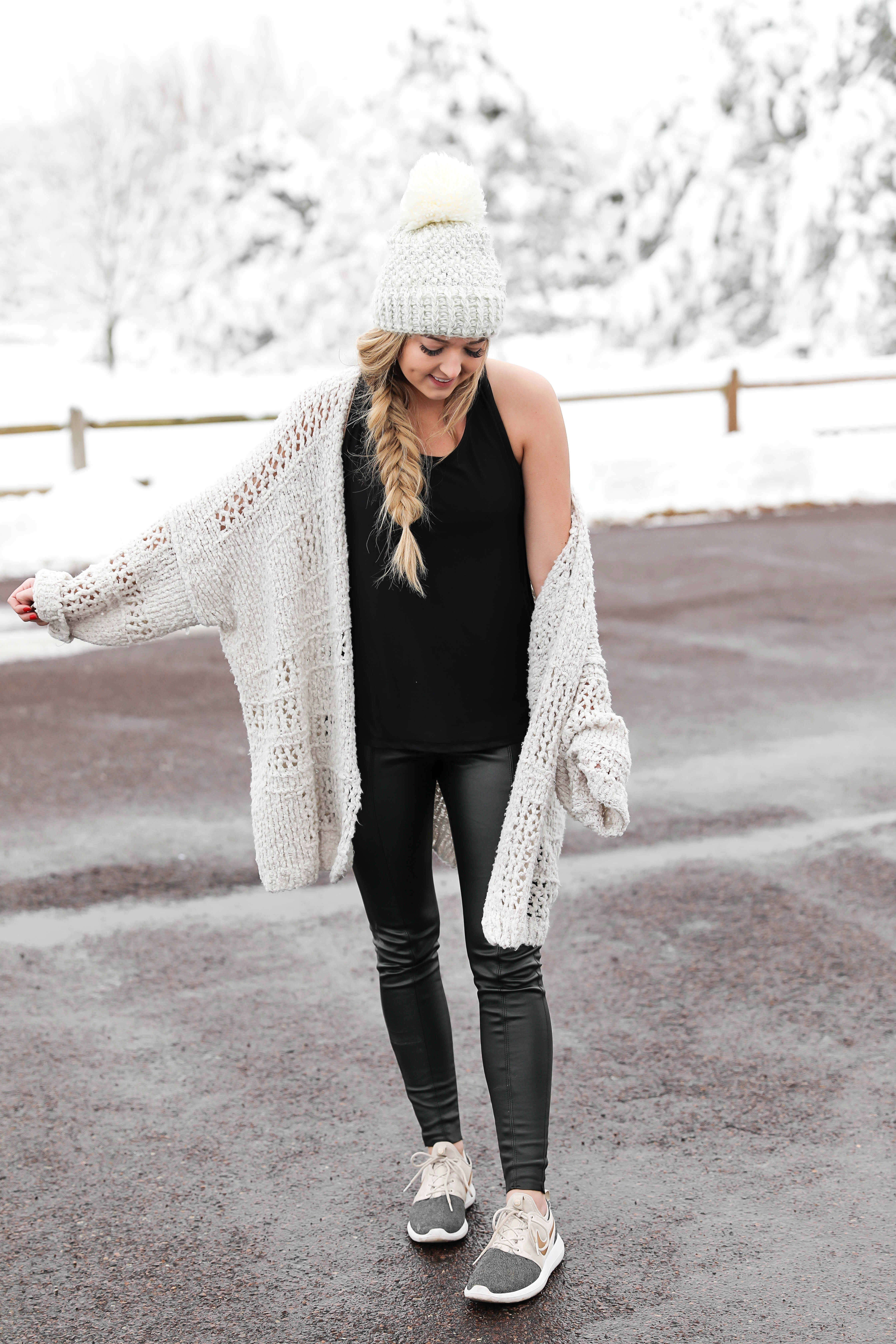 Winter shop leather leggings