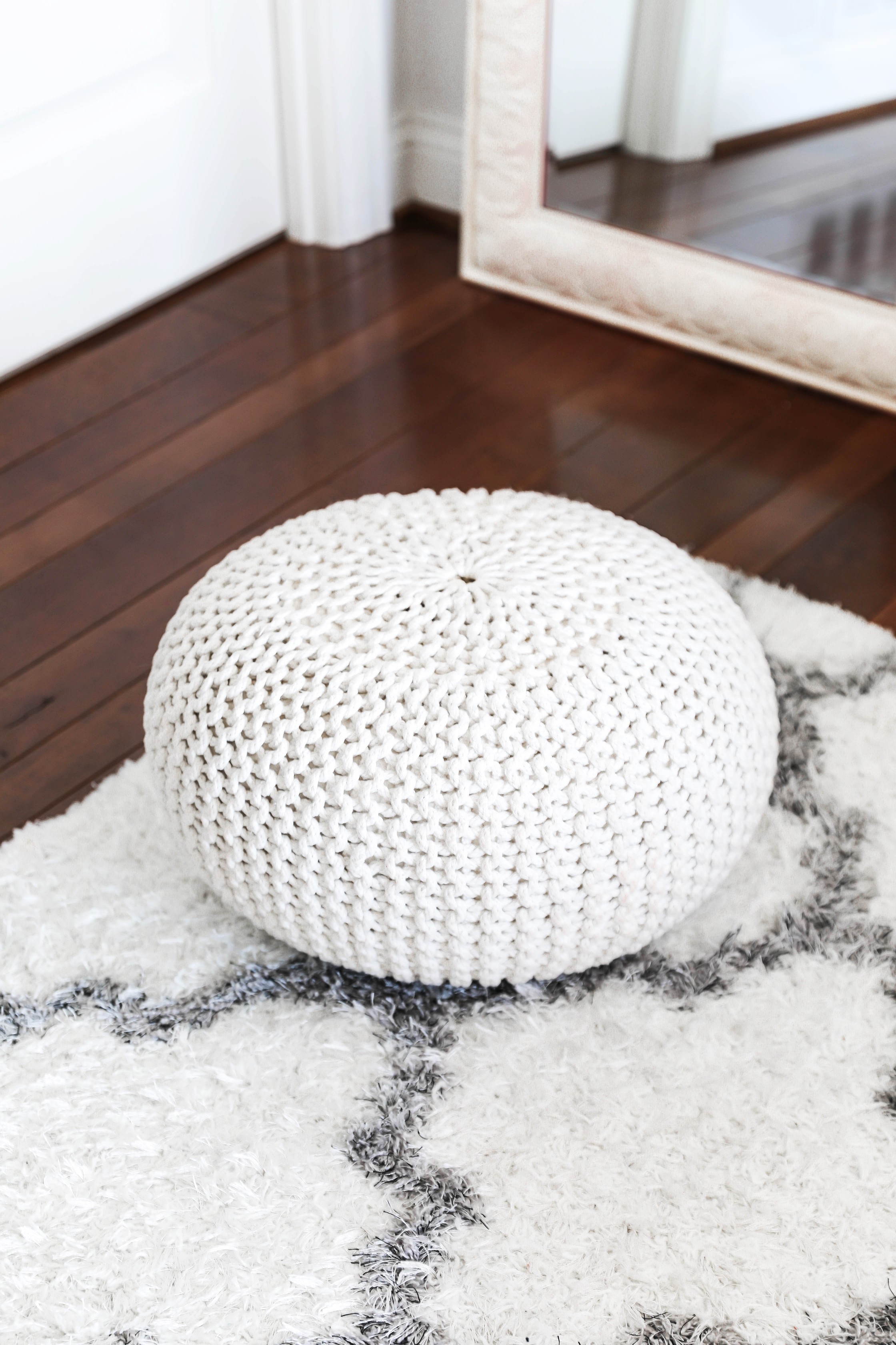 Amazon haul life hacks pouf knit decor boho lifestyle fashion blog daily dose of charm lauren lindmark