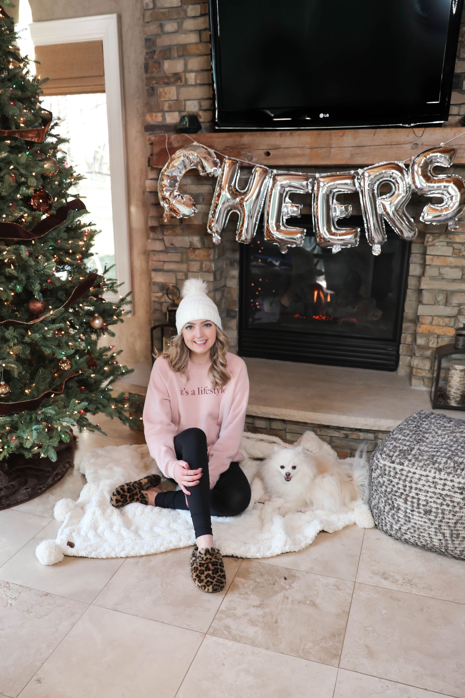 New Year's Resolutions 2020 cozy fireplace Daily Dose of Charm Lauren Lindmark