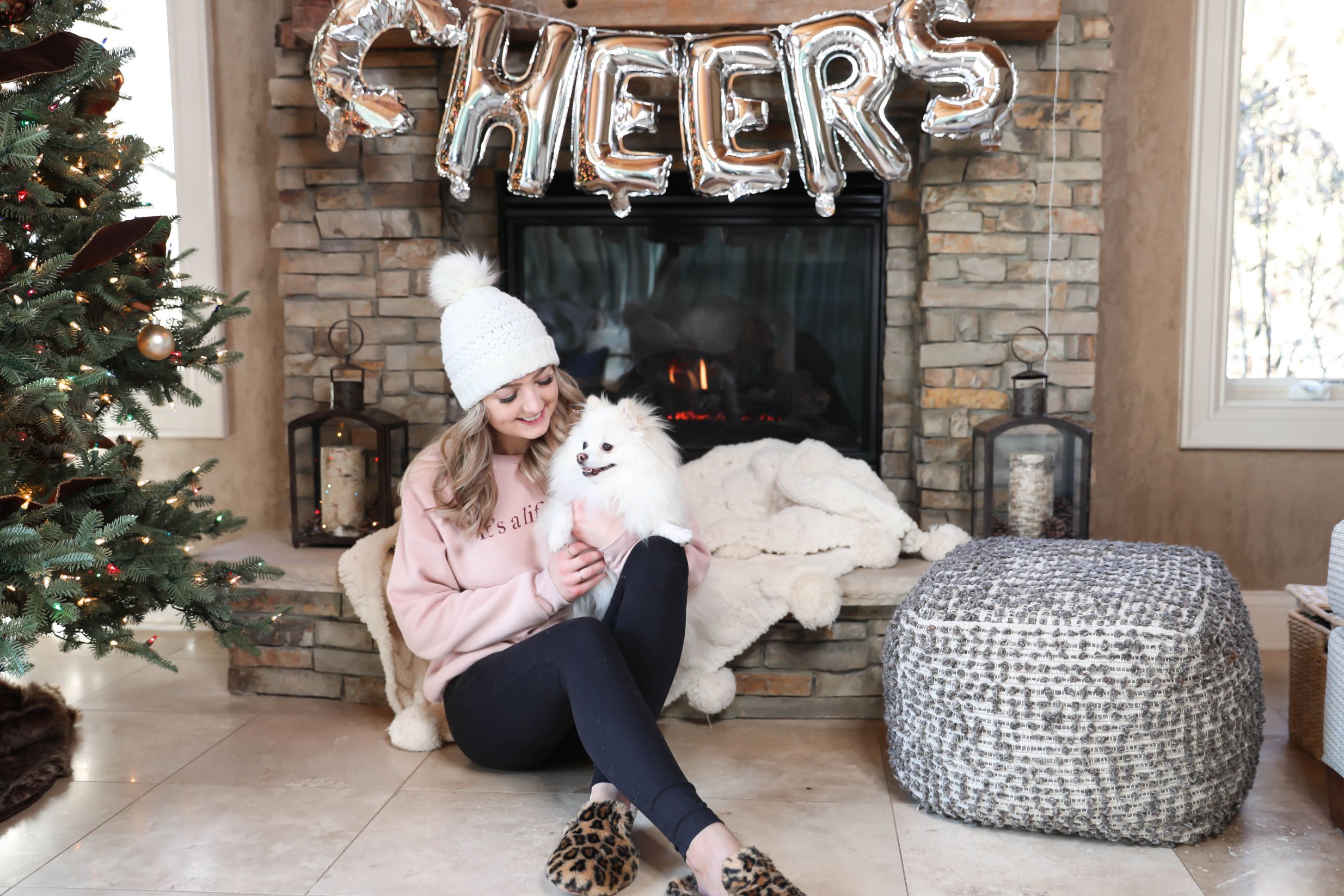 New Year's Resolutions 2020 cozy fireplace Daily Dose of Charm Lauren Lindmark