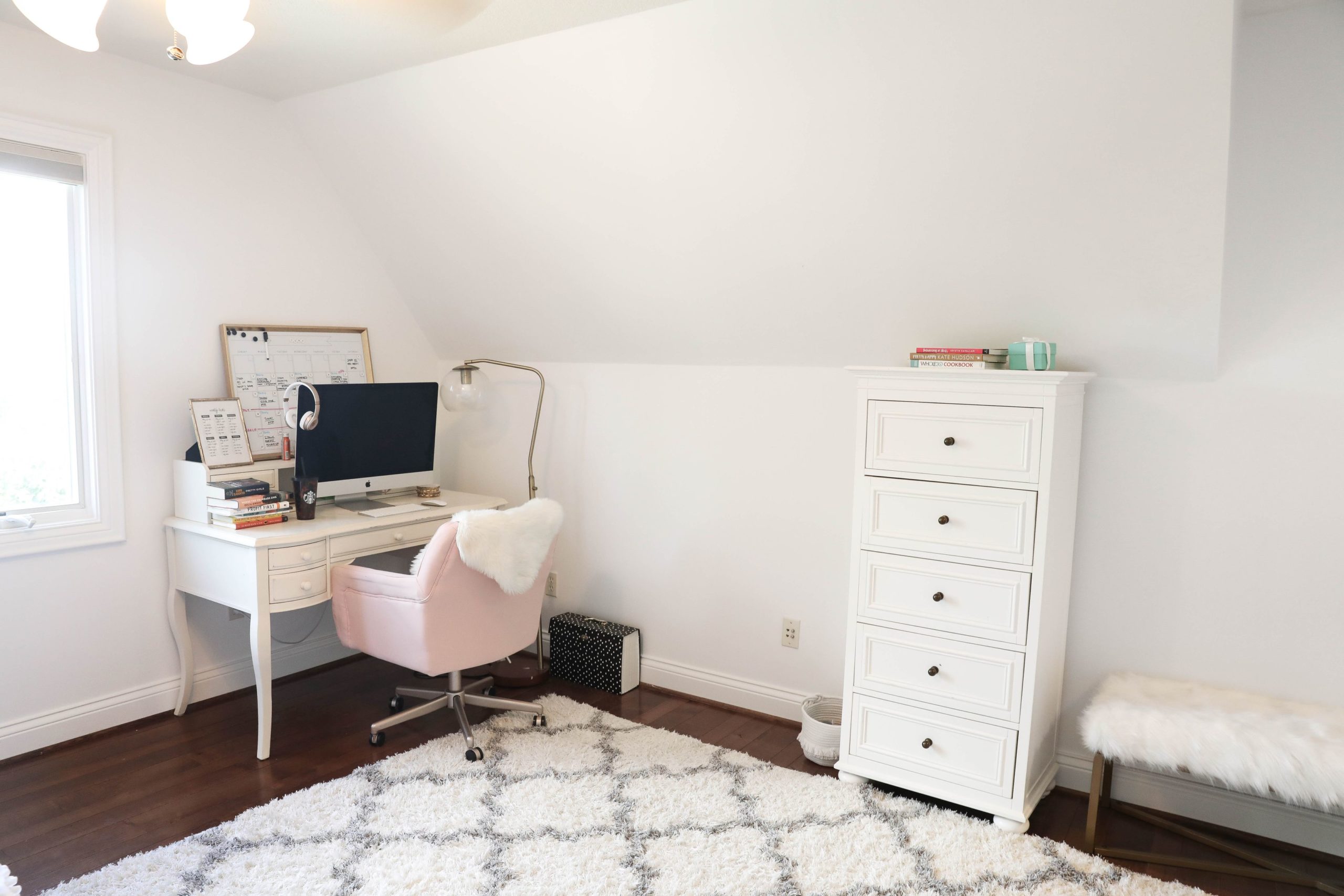 Year Long Room Transformation with Before and After Photos! Bright White Simple Room Decor! Details on Fashion Blog Daily Dose of Charm by Lauren Lindmark