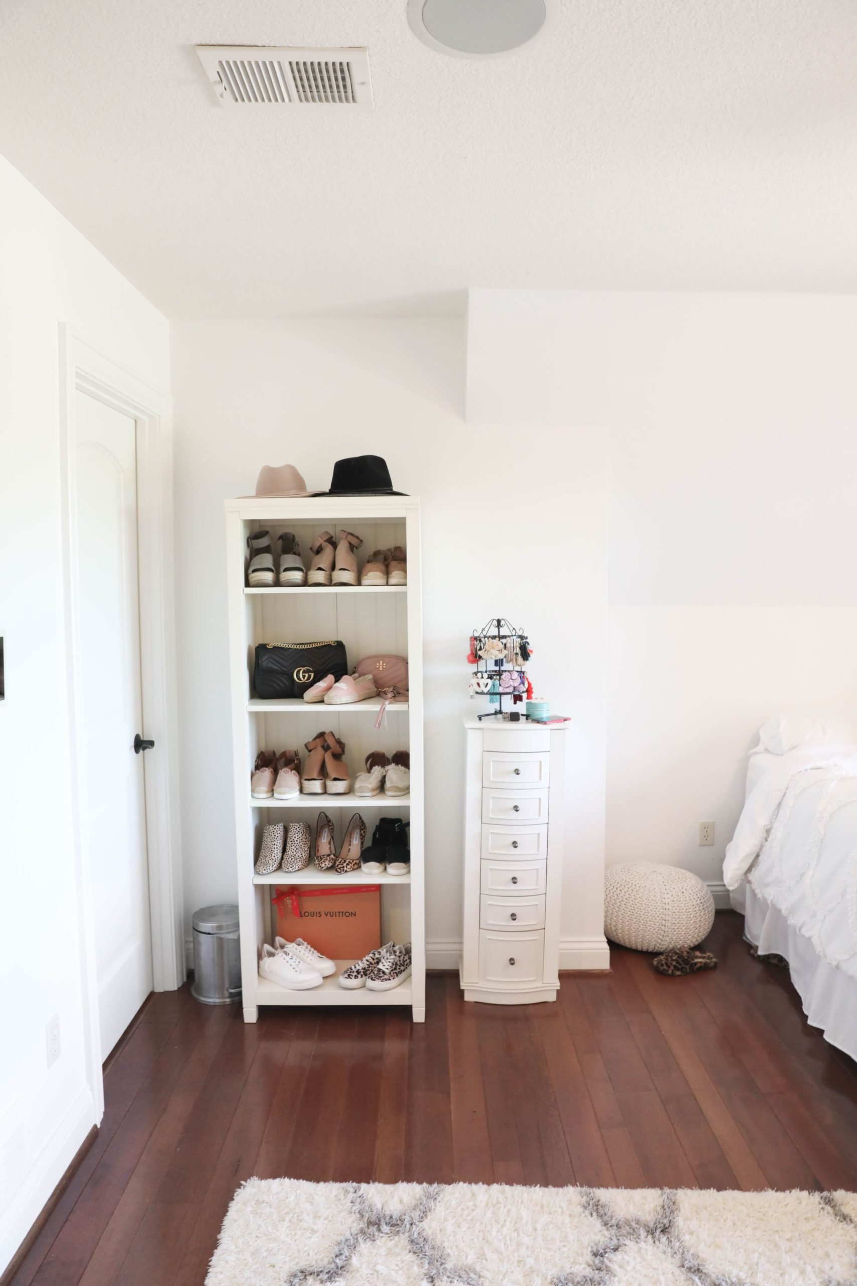 Year Long Room Transformation with Before and After Photos! Bright White Simple Room Decor! Details on Fashion Blog Daily Dose of Charm by Lauren Lindmark