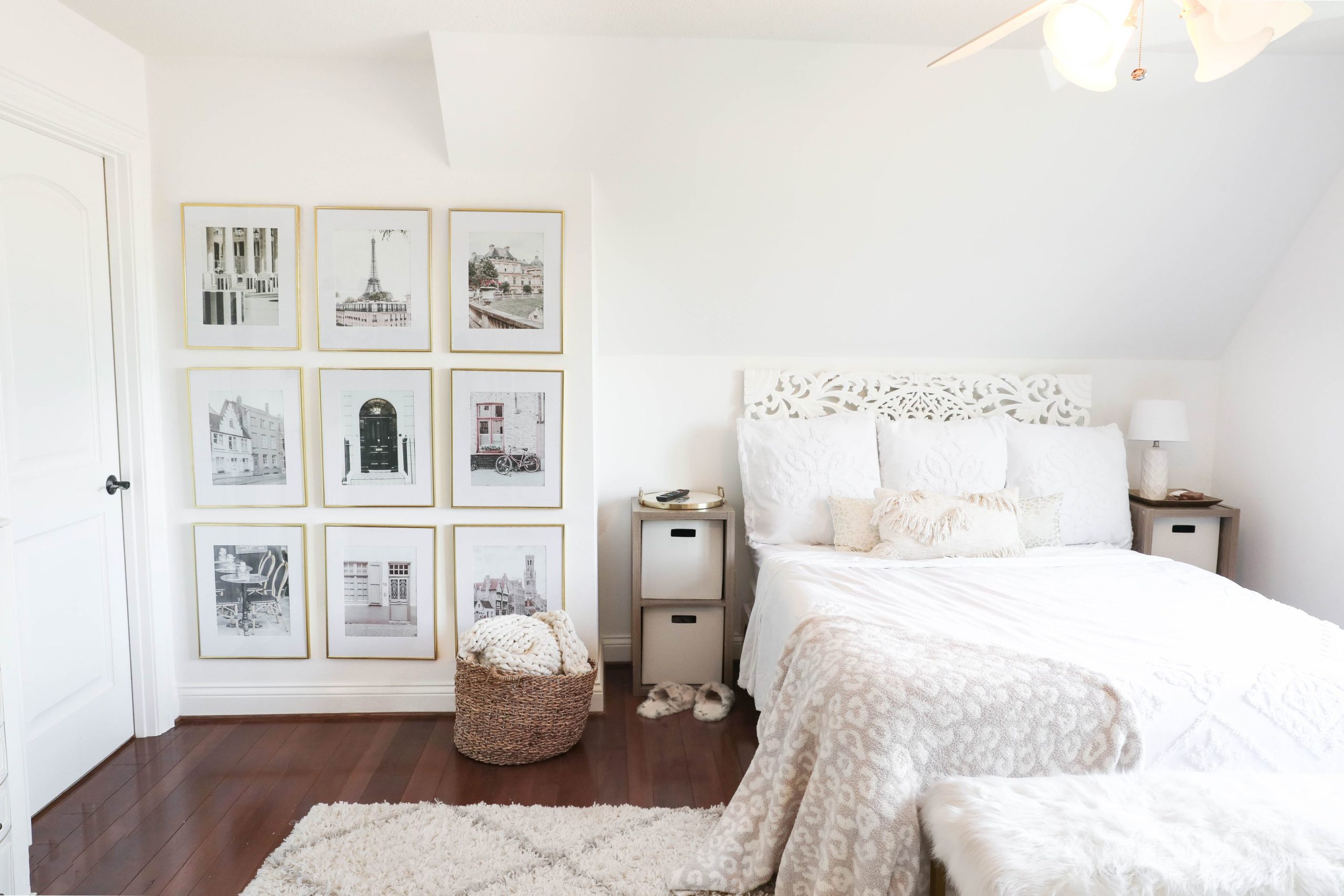 Year Long Room Transformation with Before and After Photos! Bright White Simple Room Decor! Details on Fashion Blog Daily Dose of Charm by Lauren Lindmark