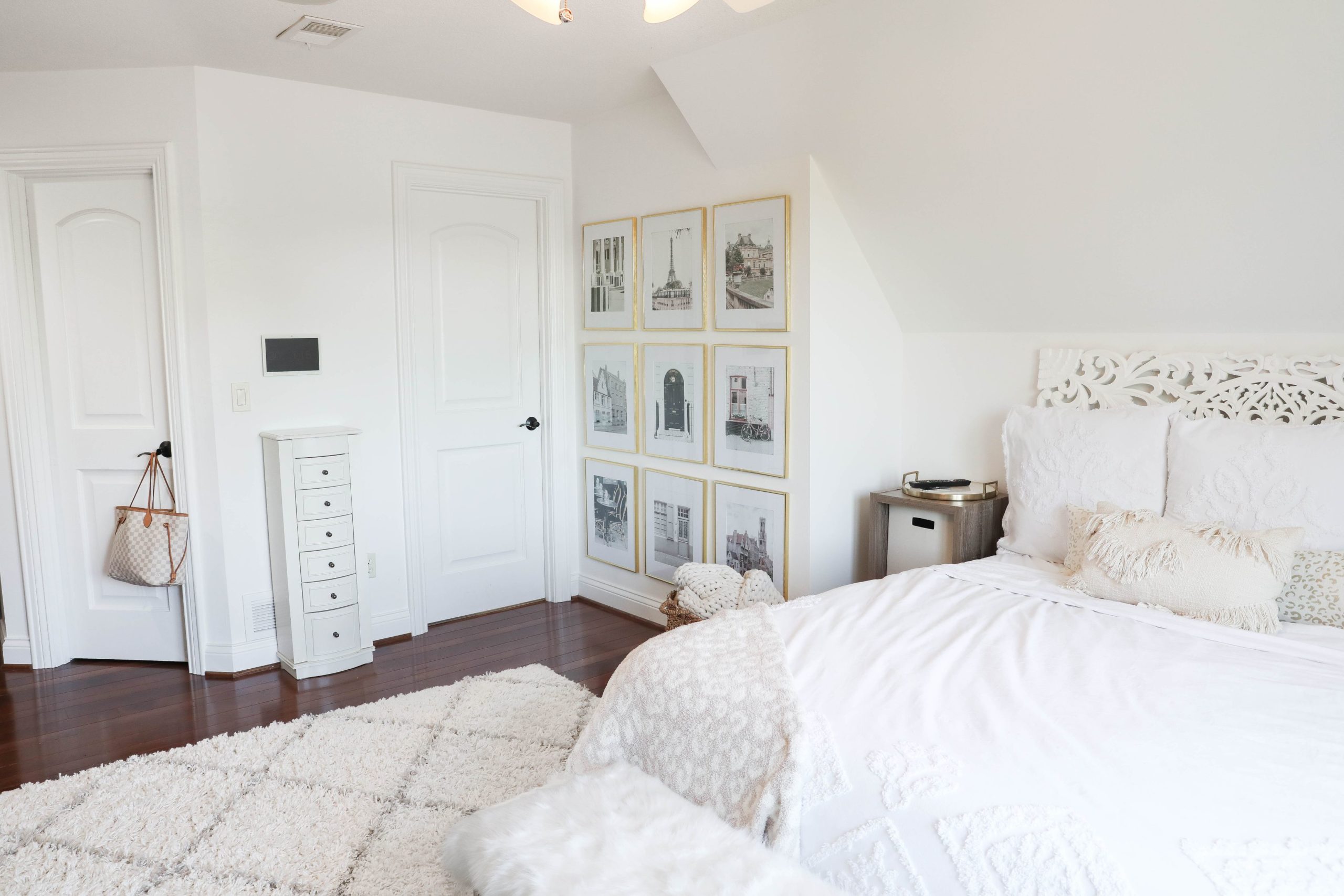 Year Long Room Transformation with Before and After Photos! Bright White Simple Room Decor! Details on Fashion Blog Daily Dose of Charm by Lauren Lindmark